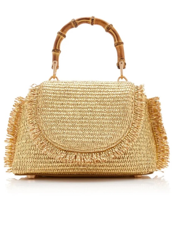 cult gaia Handbags - Cult Gaia Mini Ozzy Top Handle Bag Gold NWT